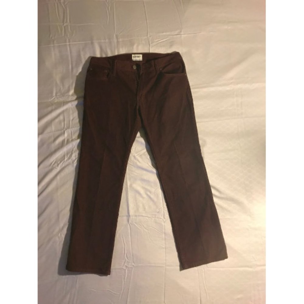 Old Navy | Mens | Burgundy Corduroy Trousers